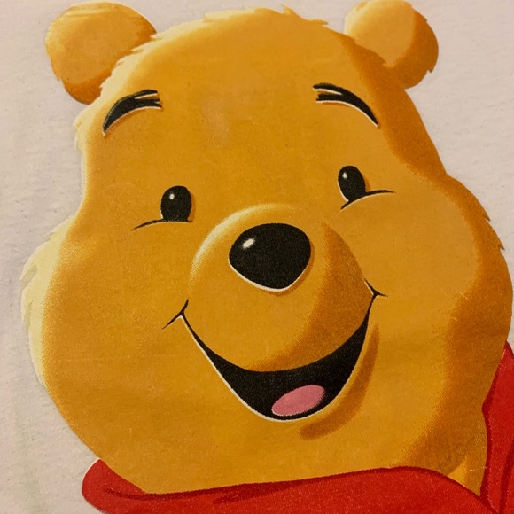 Vintage Big Print Winnie The Pooh Graphic Tee Sz L - Picture 4 of 6